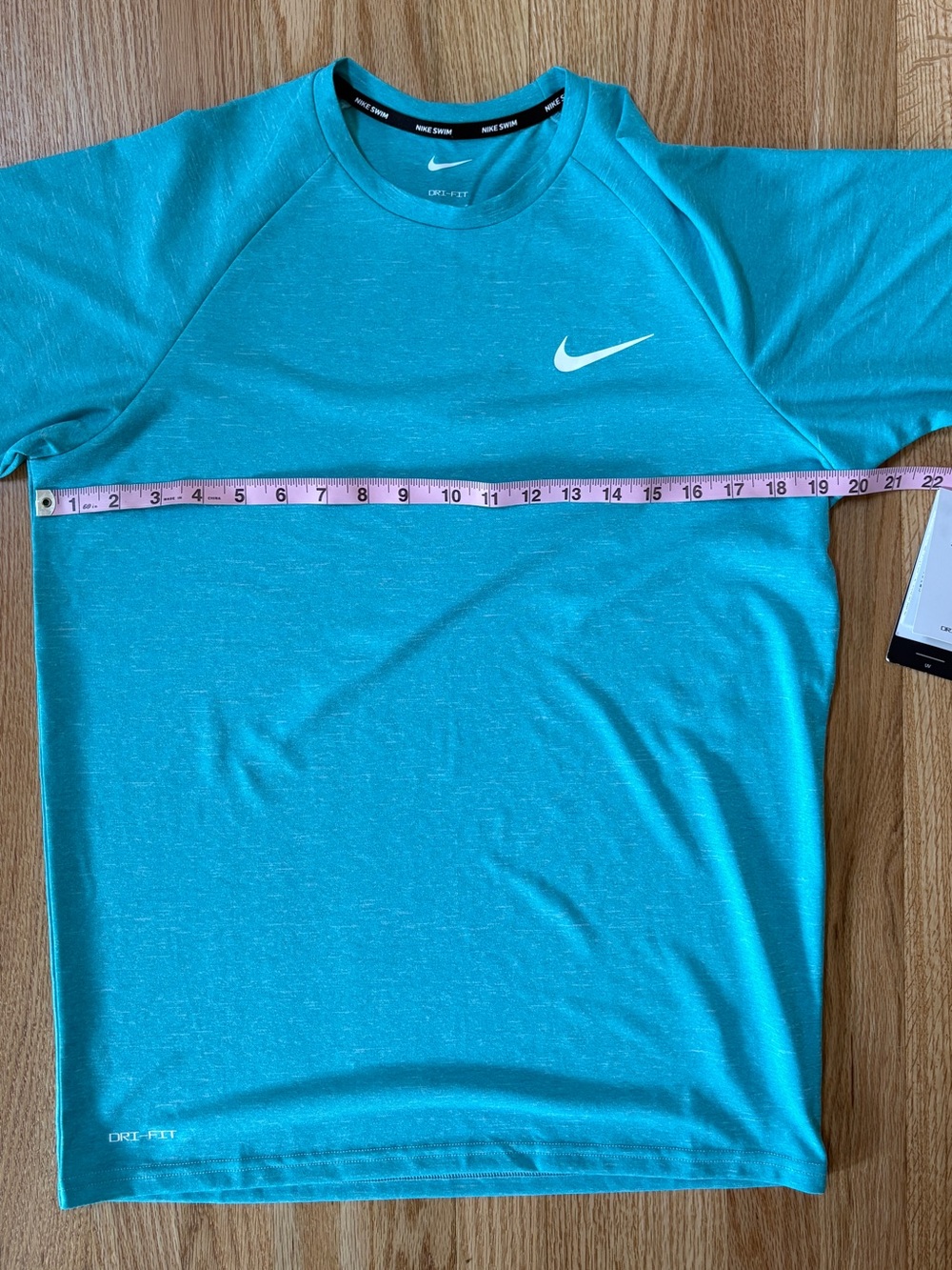 Nike Menβs Teal Heather Dri-FIT Short Sleeve Tee - Picture 4 of 9